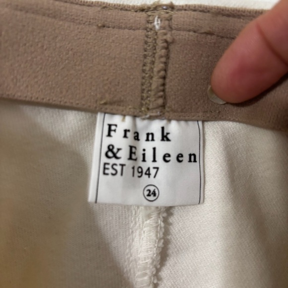 Frank & Eileen Derry Illusion Pull-on Pants in Antique White Size 24 - Picture 5 of 7